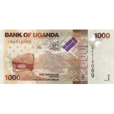 P49d Uganda - 1000 Shillings Year 2015